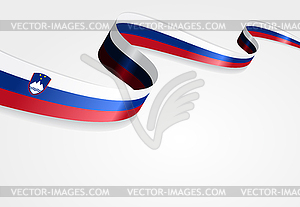 Slovenian flag background.  - vector image