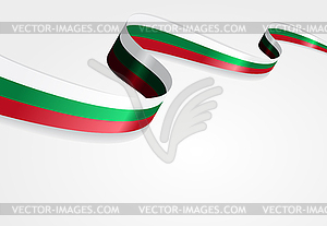 Bulgarian flag background.  - vector clipart