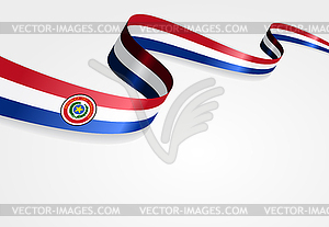 Paraguayan flag background.  - color vector clipart