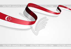 Singapore flag background.  - vector clip art