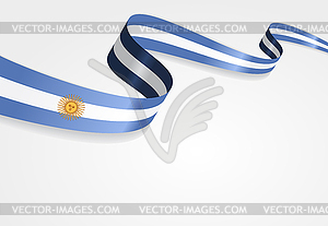 Argentinean flag background.  - color vector clipart