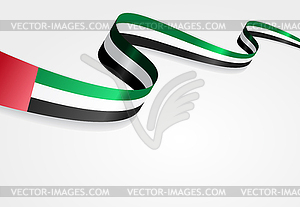 United Arab Emirates flag background.  - vector clip art