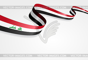 Iraqi flag background.  - vector clipart