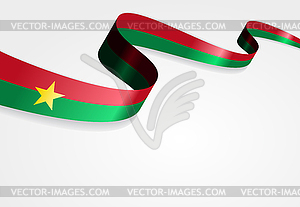 Burkina Faso flag background.  - vector clipart / vector image