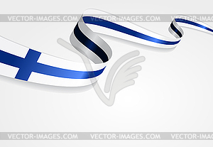 Финский флаг фон. - векторное изображение