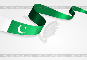 Pakistani flag background.  - vector clip art