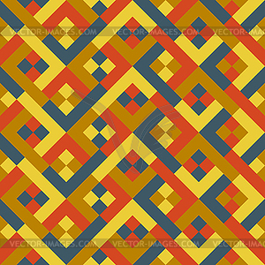 Retro geometric seamless pattern.  - vector clip art