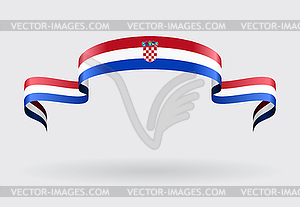 Croatian flag background.  - vector image