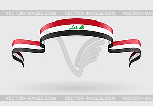 Iraqi flag background.  - vector clipart