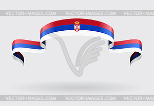 Serbian flag background.  - vector clipart