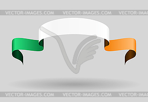 Irish flag background.  - vector clip art