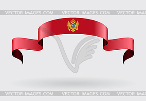 Montenegro flag background.  - vector image