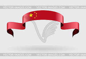 Chinese flag background.  - vector clipart