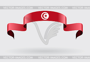 Tunisian flag background.  - vector EPS clipart