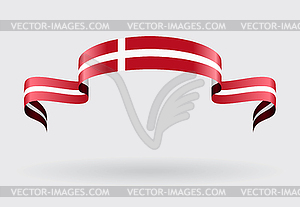 Danish flag background.  - vector clipart