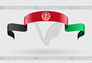 Afghan flag background.  - vector image