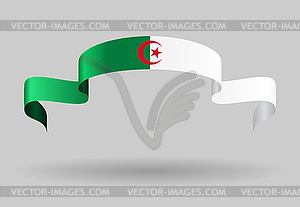 Algerian flag background. - vector image