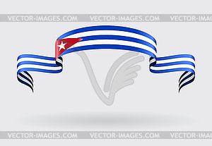 Cuban flag background.  - vector image