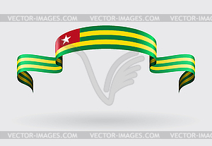 Togolese flag background.  - vector clipart