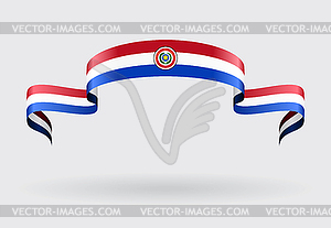Paraguayan flag background.  - vector clip art