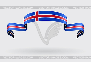 Icelandic flag background.  - vector clipart