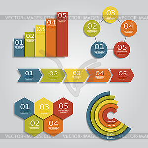 Infographic design templates. - vector clip art