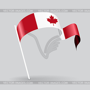 Canadian wavy flag.  - vector image