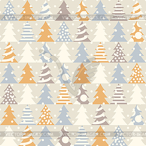 Abstract Christmas seamless pattern.  - vector clipart