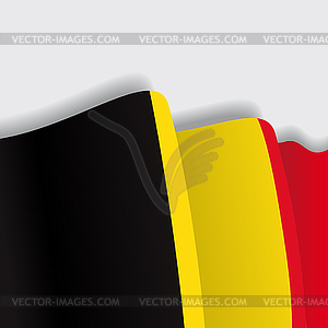 Belgian waving Flag.  - vector EPS clipart