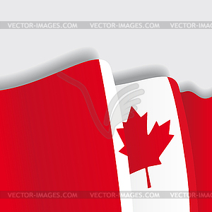 Канадский размахивая флагом. - векторный клипарт