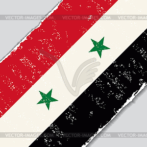 Syrian grunge flag. - vector image