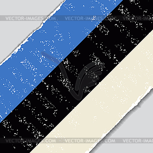 Estonian grunge flag.  - vector clipart