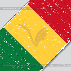 Malian grunge flag.  - vector EPS clipart