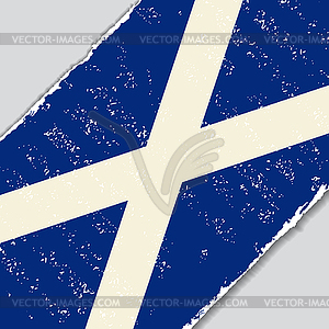Scottish grunge flag. - vector image
