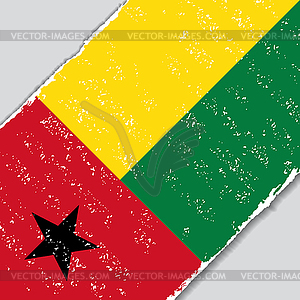 Guinea-Bissau grunge flag.  - vector clip art