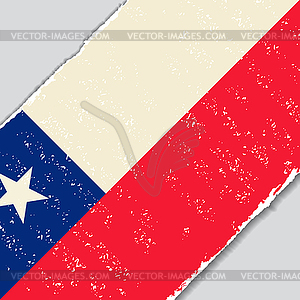 Chilean grunge flag.  - vector EPS clipart