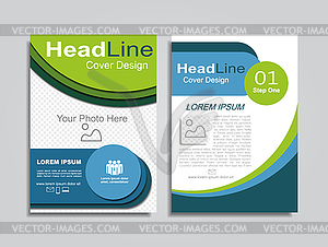 Brochure design layout with place for your data - vector image