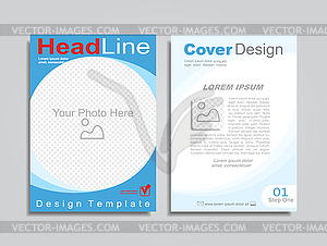 Brochure design layout with place for your data - stock vector clipart