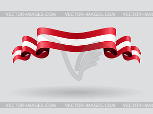 Austrian wavy flag.  - vector image