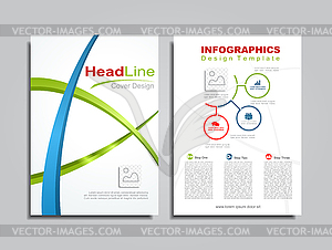 Brochure design layout with place for your data.  - vector clip art