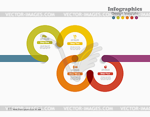 Template with place for your data.  - vector image