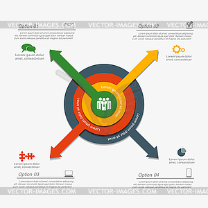 Template with place for your data.  - vector image