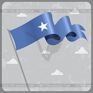 Somalian wavy flag.  - vector clipart / vector image