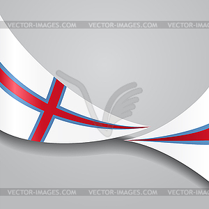 Фарерские острова волнистый флаг. - графика в векторном формате