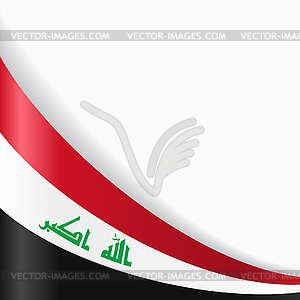 Iraqi flag background.  - vector clipart