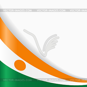 Niger flag background.  - vector clipart