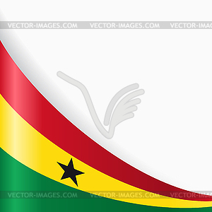 Ghanayan flag background.  - vector clipart