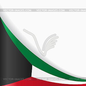 Kuwait flag background.  - vector image