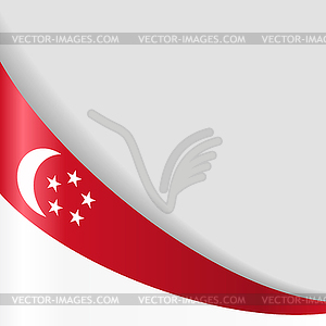 Singapore flag background.  - vector clipart