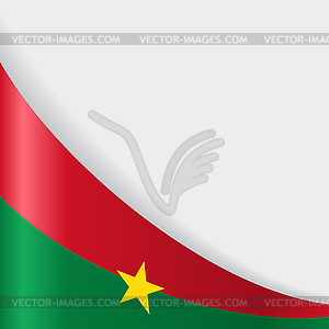 Burkina Faso flag background.  - royalty-free vector clipart